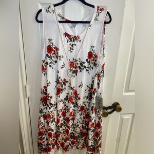 Plus size 3x floral dress medium length